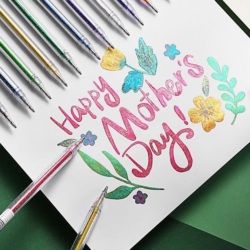 🔥Weihnachtsverkauf – 44 % Rabatt🎨 Set mit glitzernden Gelstiften🎄Leuchtende Farben, grenzenlose Kreativität