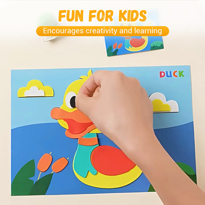 Kinder DIY 3D EVA Sticker Bastelset