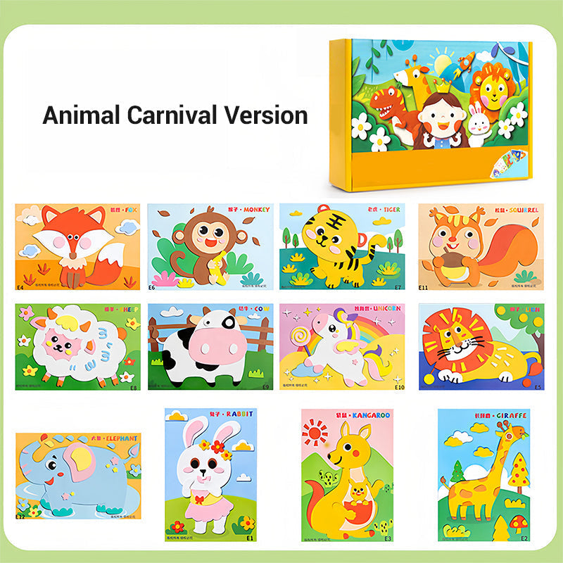 Kinder DIY 3D EVA Sticker Bastelset