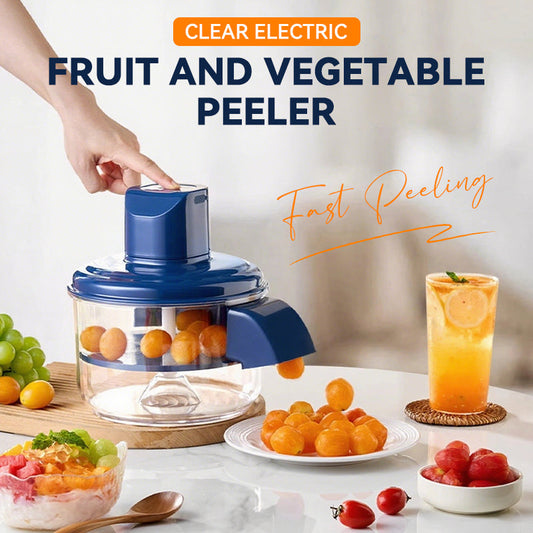 ⏳Zeitlich begrenztes Sonderangebot⏰Transparenter elektrischer Schäler für Obst und Gemüse🍇🧄