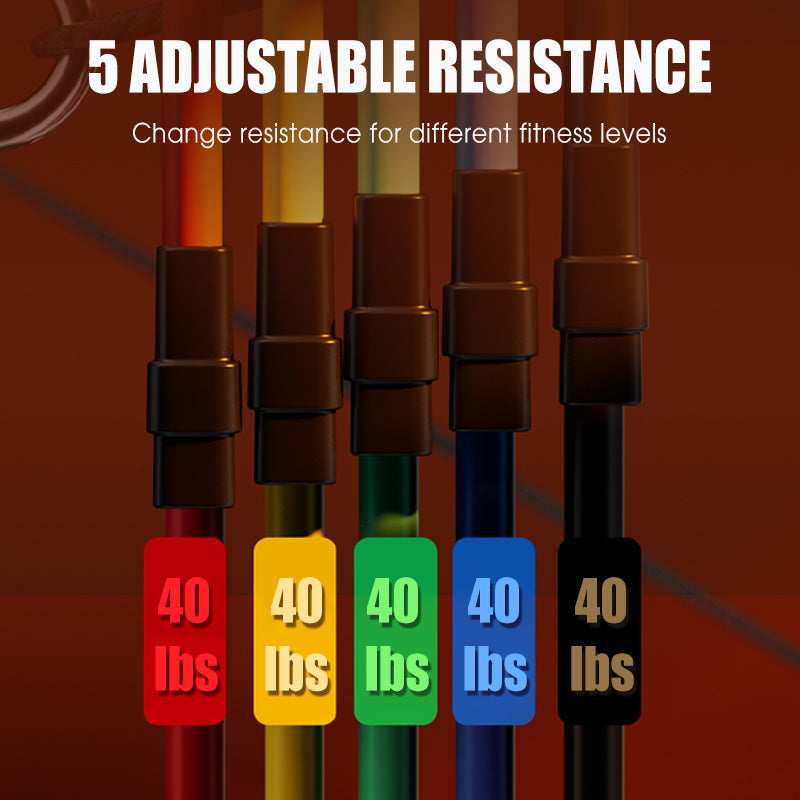 13-teiliges Widerstandsbandset mit Griff für das Heimfitnessstudio
