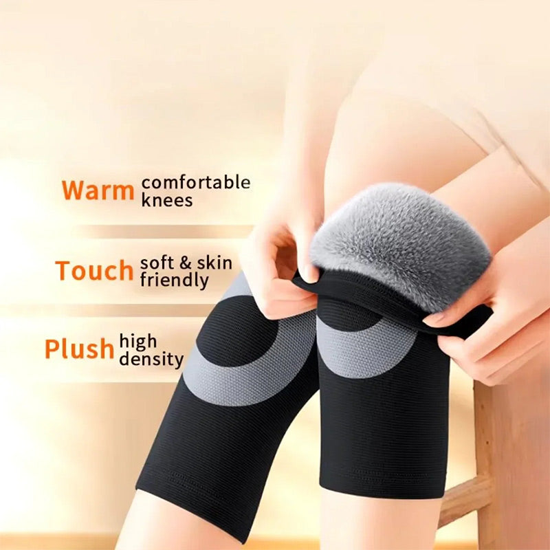 🏆👍Warme rutschfeste Plüsch-Knieschoner für den Winter🌿🌿