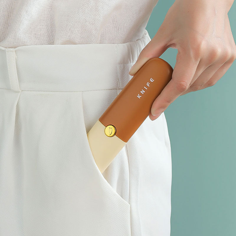 Tragbares, kleines 2-in-1-Messer und Obstschäler