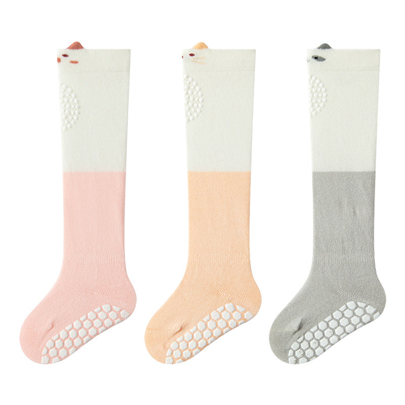 Baby-Kniestrümpfe mit rutschfester Sohle – 3er-Set
