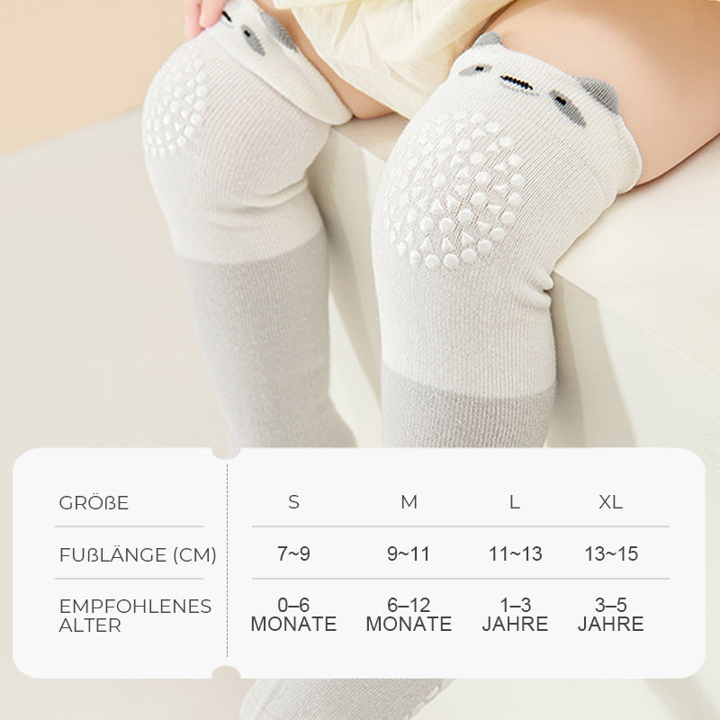 Baby-Kniestrümpfe mit rutschfester Sohle – 3er-Set