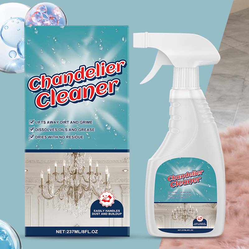 💡50 % RABATT🧼 Reinigungsspray für Leuchten | Kraftvolle Fleckenentfernung · Für alle Materialien geeignet, hinterlässt keine Rückstände · Schützt Metall vor Oxidation · Geeignet für Kronleuchter und dekorative Leuchten