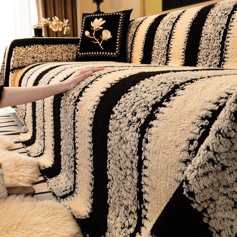 Plüsch Sofaüberwurf 2025 – Dicke, rutschfeste Sofadecke für gemütliche Herbst- und Wintertage