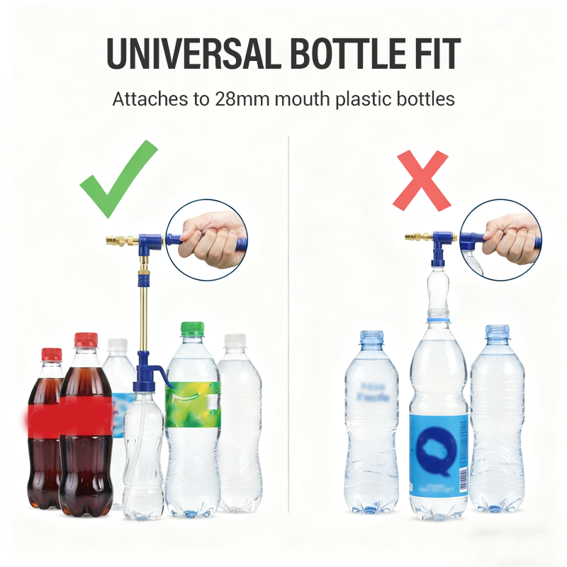 Tragbares Sprühgerät mit Trinkflasche mit Zugvorrichtung