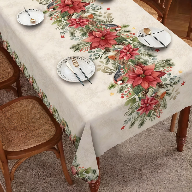 ✨Weihnachtsneuheiten✨Elegante Tischdecke mit Weihnachtsmotiv