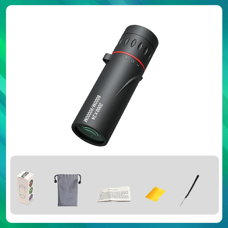 🔭 50% RABATT JETZT! ✨ Tragbares Monokularteleskop für Draußen - 12x50 Vergrößerung mit Smartphone-Adapter für Abenteuer 🌄📱