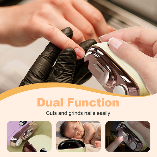 🌟 2-in-1-Smart-Elektronagelschere & -Polierer ✂️💅
