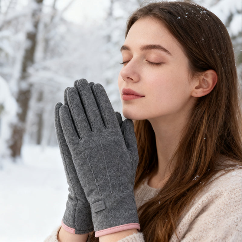 Winddichte, warme Handschuhe mit Touchscreen-Funktion und rutschfestem Griff