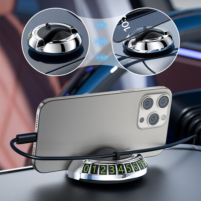 Halterung für Autotelefon mit Parkkennzeichen