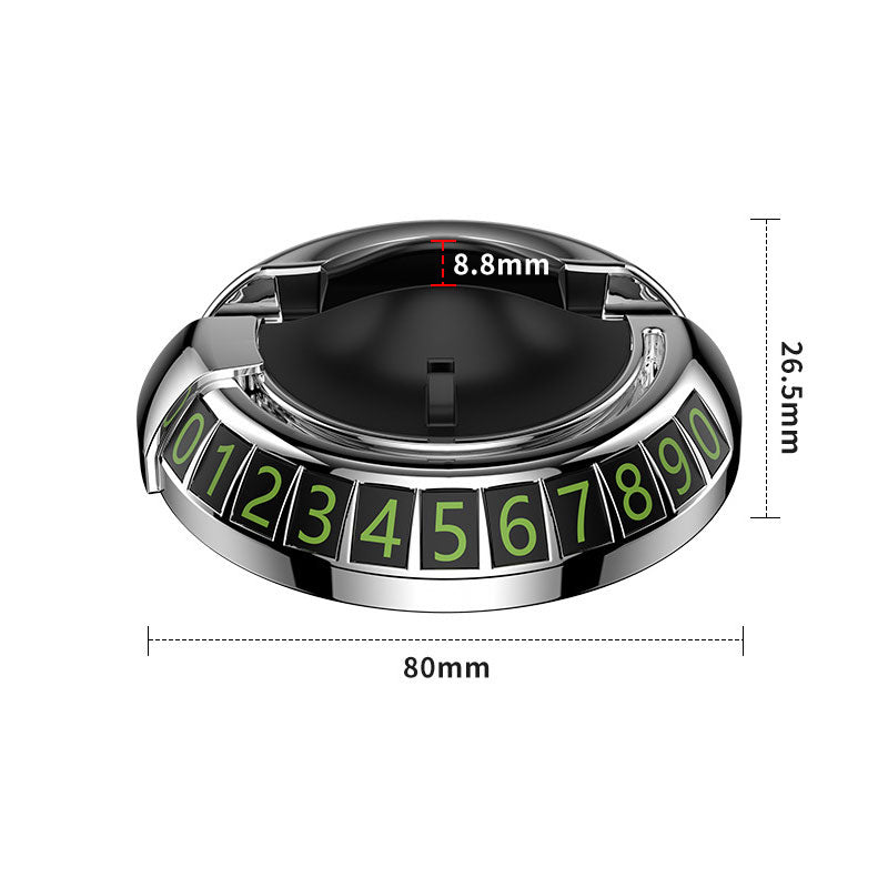 Halterung für Autotelefon mit Parkkennzeichen
