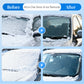 ❄️🚗Doppelkopf Auto-Schneebesen mit Eiskratzer | Winter-Autozubehör für die komplette Schneeräumung