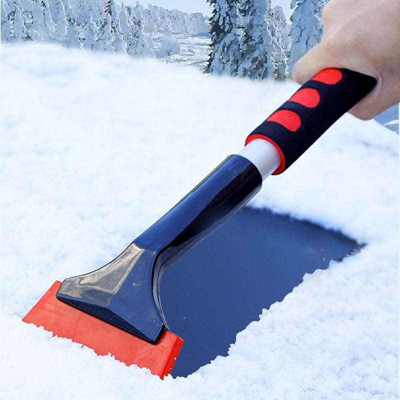 ❄️🚗Doppelkopf Auto-Schneebesen mit Eiskratzer | Winter-Autozubehör für die komplette Schneeräumung