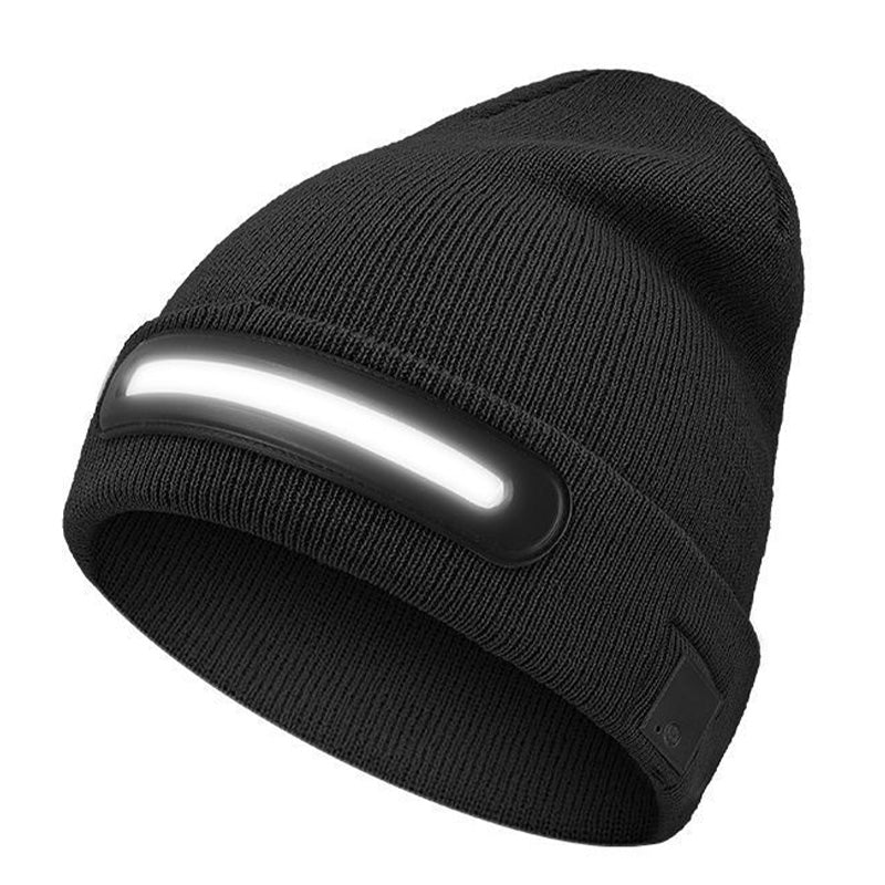 Wiederaufladbare Bluetooth-Mütze mit integrierter Lampe