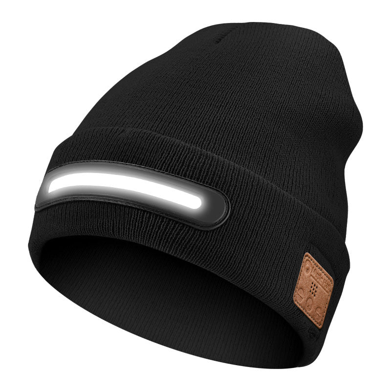 Wiederaufladbare Bluetooth-Mütze mit integrierter Lampe