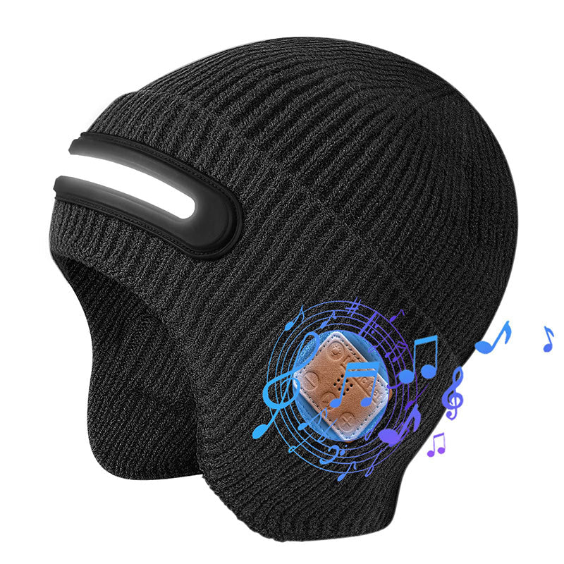 Wiederaufladbare Bluetooth-Mütze mit integrierter Lampe