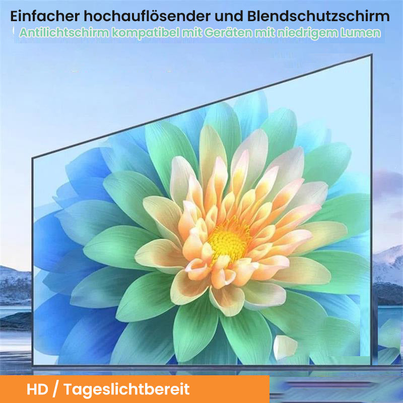 FALTBARE PROJEKTIONSLEINWAND - 120 Zoll Mattierte Oberfläche, Leicht & Wasserdicht, Perfekt für Heimkino und Outdoor-Camping 🏕️🌟