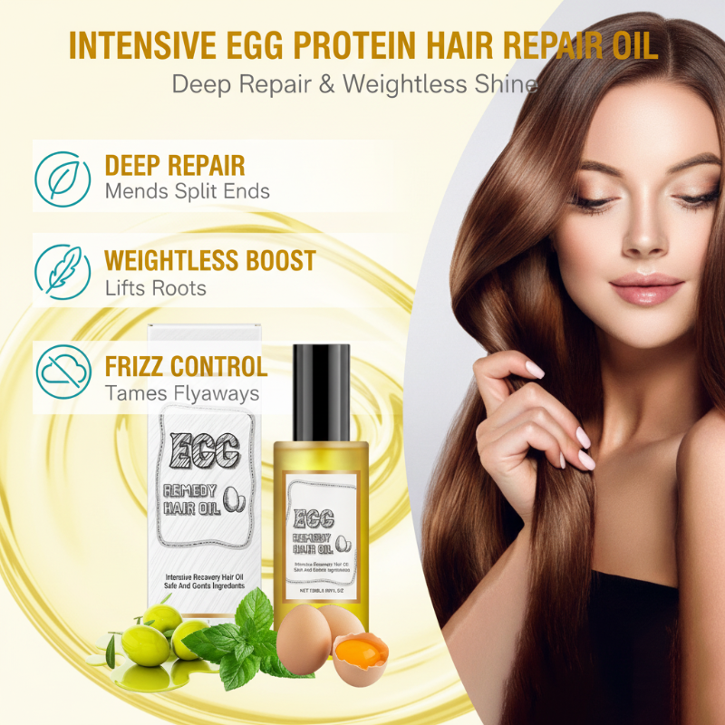 🔥Intensives Haarpflegeöl mit Eiprotein | 2 kaufen, 1 gratis dazu✨