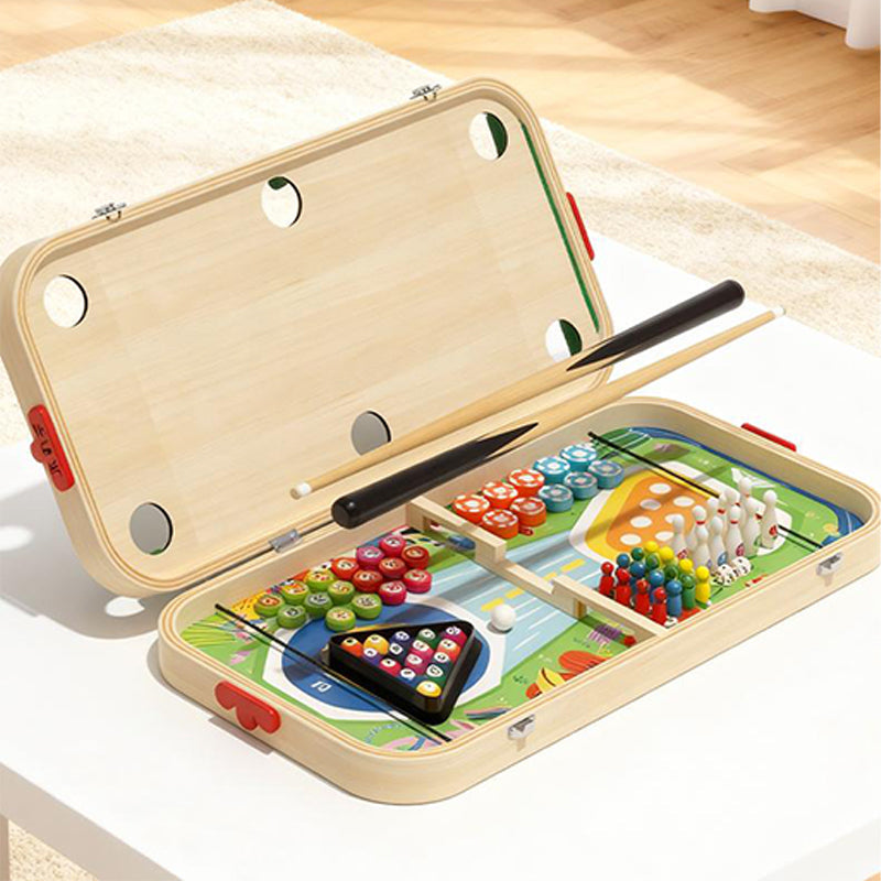 6-in-1-Holz-Tischspiel für Kinder