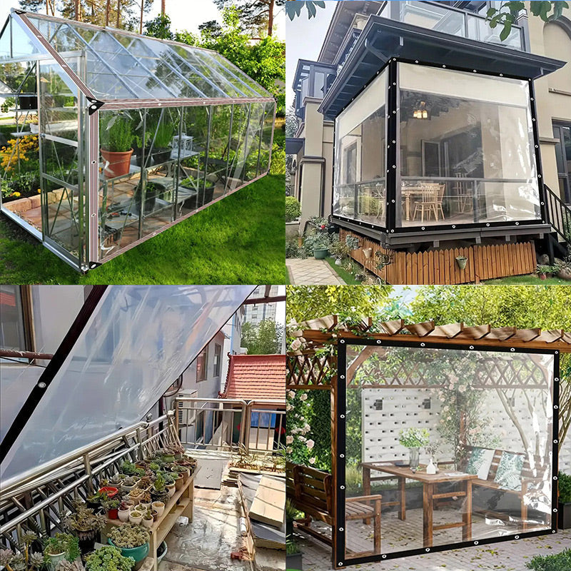 🏕️ 50% RABATT! 🌧️ Hochbelastbare transparente wasserdichte Isolierplane – Reißfest, wetterfest & vielseitig – Ideal für Camping, Bau & Schutzabdeckungen 🛡️