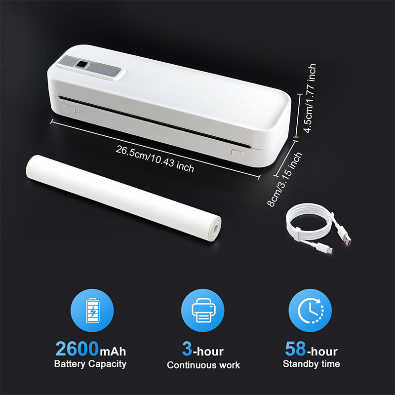 ✨ Tragbarer Bluetooth-Thermodrucker – Drucken Sie überall! 🚀 Kostenloser Versand!