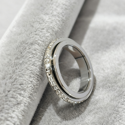 Drehbarer Spinnerring aus Titanstahl mit Zirkonia