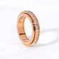 Drehbarer Spinnerring aus Titanstahl mit Zirkonia