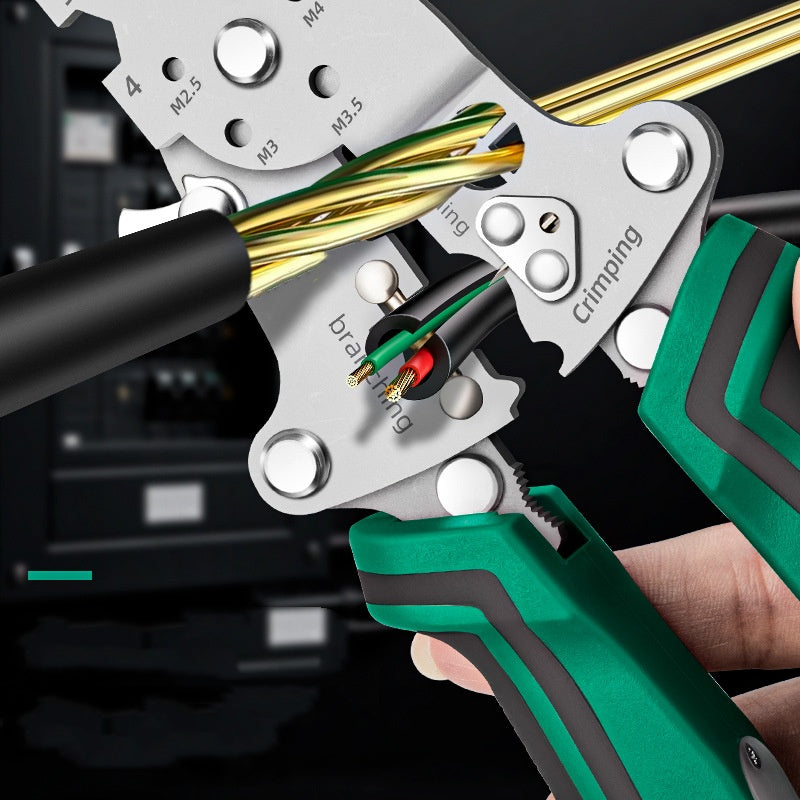 Multifunktionaler, biegsamer Abisolierer mit Spannungsprüfer