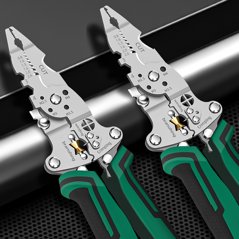 Multifunktionaler, biegsamer Abisolierer mit Spannungsprüfer