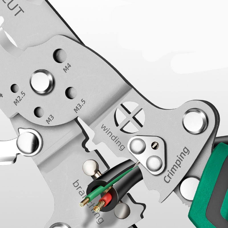 Multifunktionaler, biegsamer Abisolierer mit Spannungsprüfer