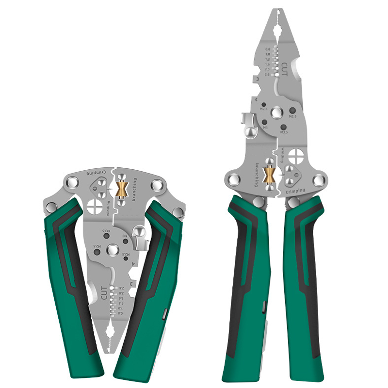 Multifunktionaler, biegsamer Abisolierer mit Spannungsprüfer