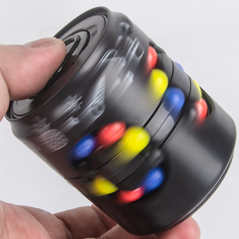 2-in-1 Zauberwürfel- und Fidget-Spinner-Spielzeug in Dosenform