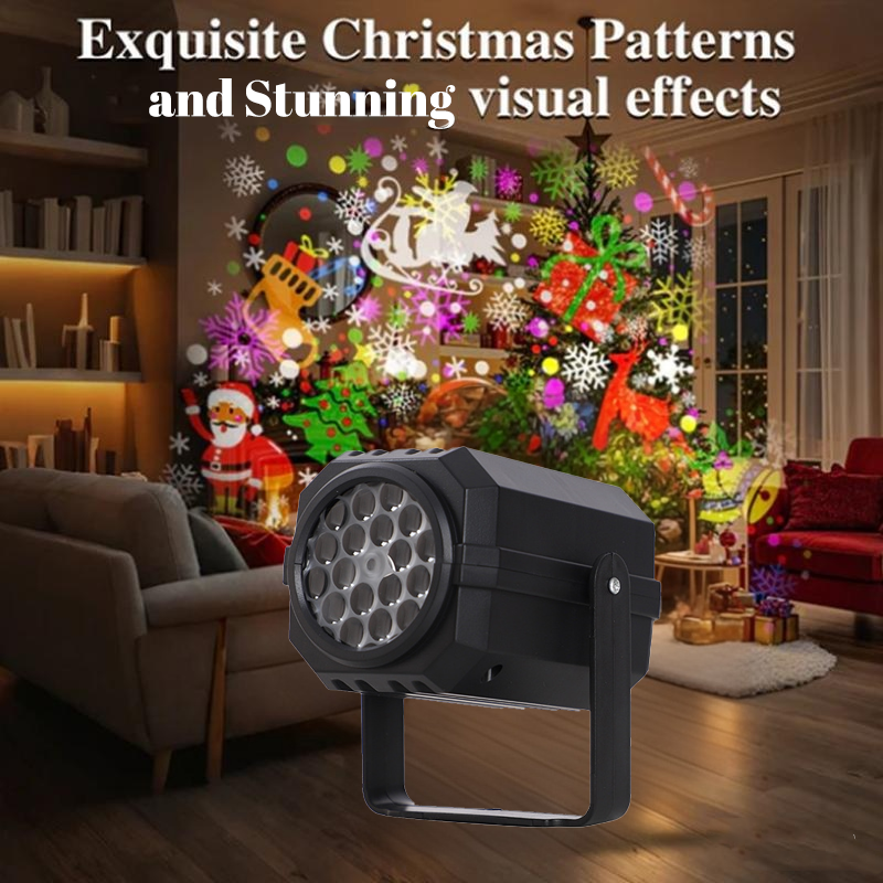 Rotierender LED-Weihnachtsmusterprojektor