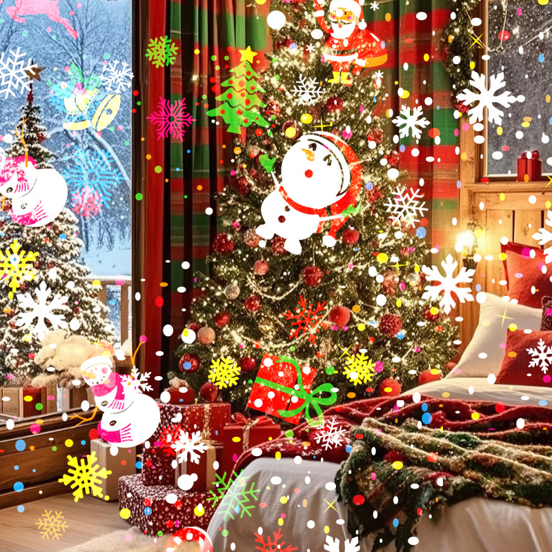 Rotierender LED-Weihnachtsmusterprojektor