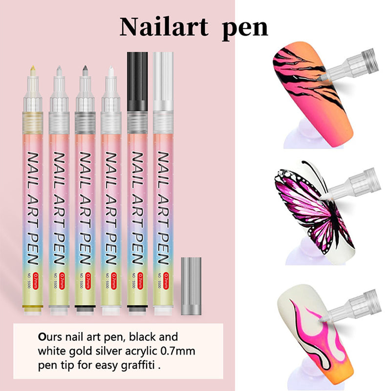 🎁Weihnachtsgeschenk🎄Professionelles Nagelkunst-Stiftset mit 12 Farben
