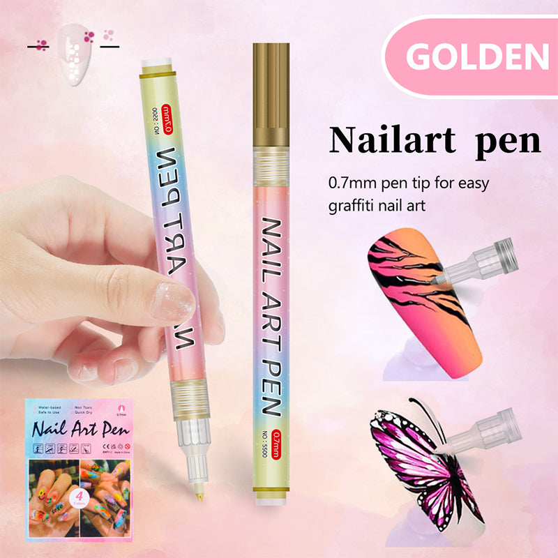 🎁Weihnachtsgeschenk🎄Professionelles Nagelkunst-Stiftset mit 12 Farben