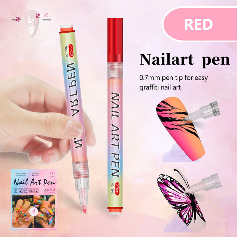 🎁Weihnachtsgeschenk🎄Professionelles Nagelkunst-Stiftset mit 12 Farben