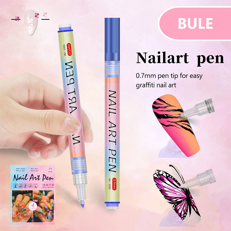 🎁Weihnachtsgeschenk🎄Professionelles Nagelkunst-Stiftset mit 12 Farben