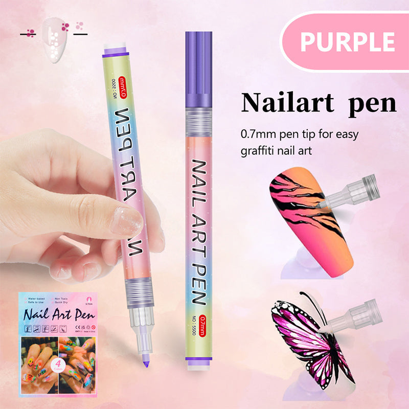 🎁Weihnachtsgeschenk🎄Professionelles Nagelkunst-Stiftset mit 12 Farben
