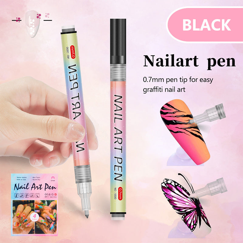 🎁Weihnachtsgeschenk🎄Professionelles Nagelkunst-Stiftset mit 12 Farben
