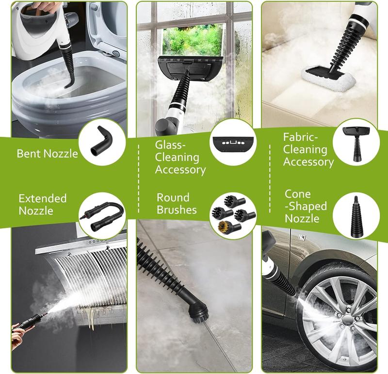 ✨🌟Der All-in-One Dampfreiniger🌈🌈Spürt hartnäckiges Fett & Bakterien aus Küche, Bad & Auto in 15 Sek. weg💫Kontinuierlich 20 Min. chemiefrei reinigen. Leicht & effizient.
