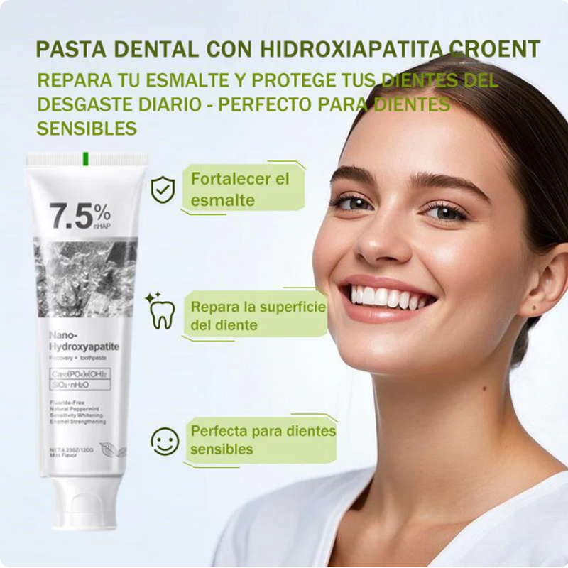 🦷【Regenerierende Zahnpasta zur Zahnaufhellung】7,5 % Nano-Hydroxylapatit | Entfernt Flecken und hellt die Zähne innerhalb von 7 Tagen auf, während der Zahnschmelz repariert und Pigmente adsorbiert werden, ohne die Zähne zu schädigen.