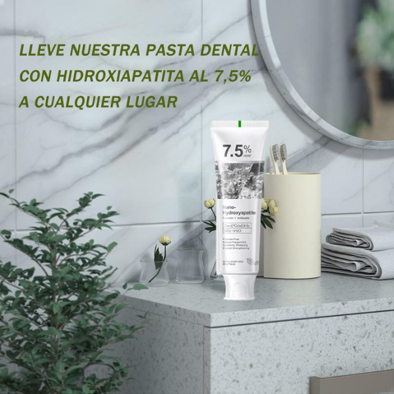 🦷【Regenerierende Zahnpasta zur Zahnaufhellung】7,5 % Nano-Hydroxylapatit | Entfernt Flecken und hellt die Zähne innerhalb von 7 Tagen auf, während der Zahnschmelz repariert und Pigmente adsorbiert werden, ohne die Zähne zu schädigen.