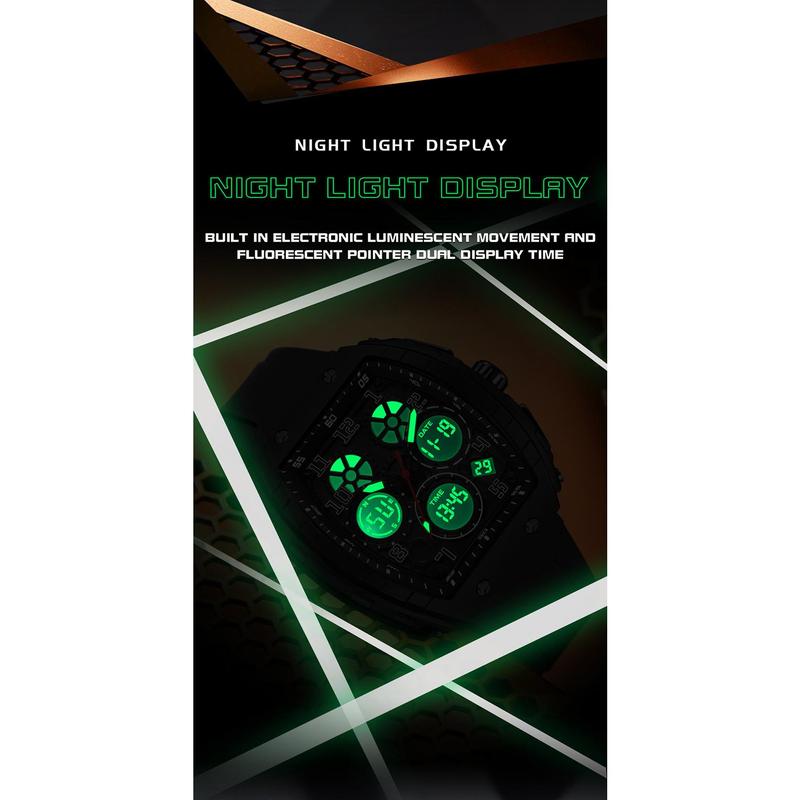 🎁Weihnachten steht vor der Tür 50 % RABATT🎄Sportliche, leuchtende digitale Automatikuhr für Herren