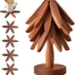Isolierte Untersetzer Massivholz-Weihnachtsbaum-Untersetzer