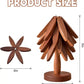 Isolierte Untersetzer Massivholz-Weihnachtsbaum-Untersetzer