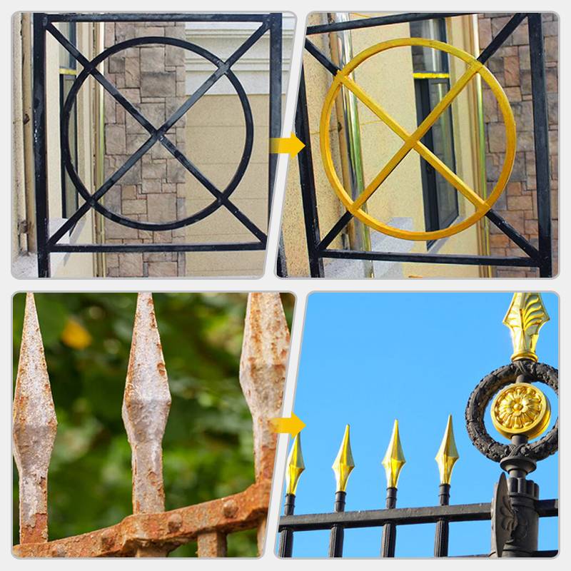 Wetterbeständige Goldfarbe auf Wasserbasis